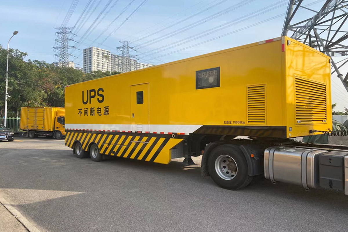 路南发电机租赁施工现场
